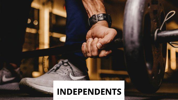 person about to lift barbell
